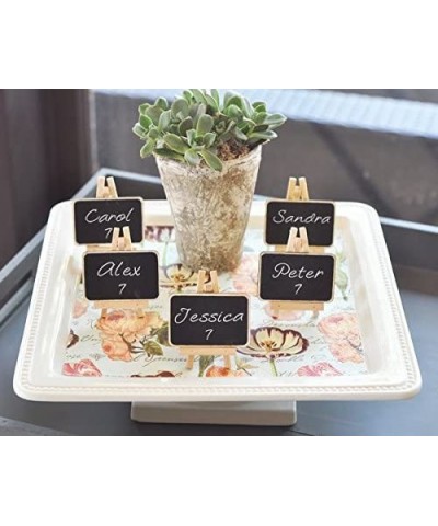 Framed Chalkboard Place Cards with Easel - Set of Three - C411J1FNZHR $6.14 Place Cards & Place Card Holders