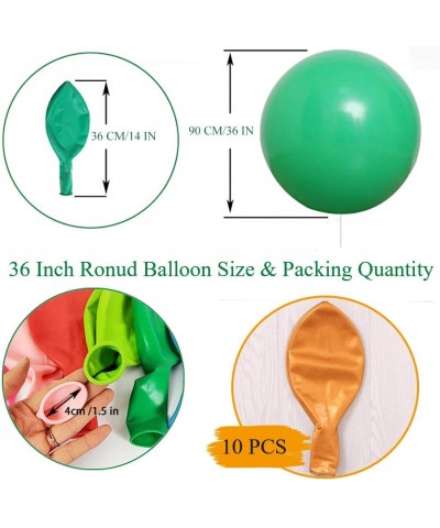 36 Inch Big Round Balloons 10 Pack Gold Thick Giant Balloons for Photo Shoot Wedding Baby Shower Birthday Party Decorations -...