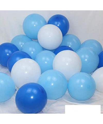 100pcs 12" Party Decoration Matte Latex Balloonfor Birthday Wedding Engagement Anniversary Christmas Festival-Light Blue - Li...