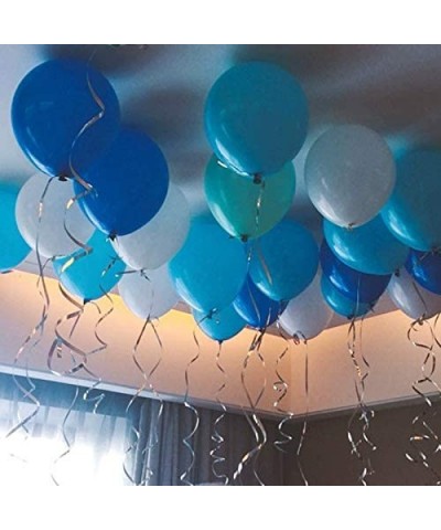 100pcs 12" Party Decoration Matte Latex Balloonfor Birthday Wedding Engagement Anniversary Christmas Festival-Light Blue - Li...
