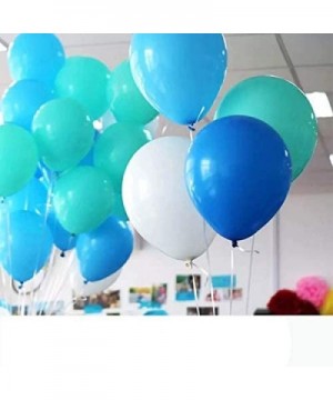 100pcs 12" Party Decoration Matte Latex Balloonfor Birthday Wedding Engagement Anniversary Christmas Festival-Light Blue - Li...