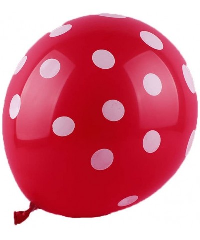 50 Ct 12 Inch Balloons Polka Dot Assorted Color 12 Inch Helium Quality Latex Inflatable for Festival Party Decoration Happy B...