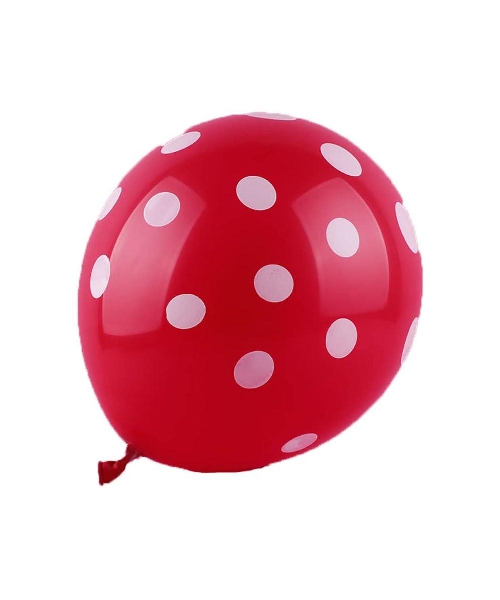 50 Ct 12 Inch Balloons Polka Dot Assorted Color 12 Inch Helium Quality Latex Inflatable for Festival Party Decoration Happy B...