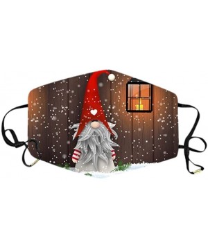 1PC Christmas Printing Windbreak Outdoor Riding Adults Washable Reusable Face Bandanas - J - C319KN7UDET $8.34 Swags
