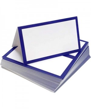 Tented Place Cards - 50 pack - Folded Place Cards are ideal as Wedding Place Cards- Buffet food label- Banquet tables- Cockta...