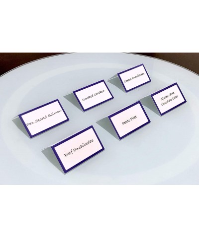 Tented Place Cards - 50 pack - Folded Place Cards are ideal as Wedding Place Cards- Buffet food label- Banquet tables- Cockta...