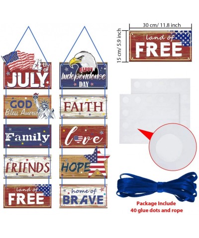 Americana 4th of July Party Banner Patriotic Party Decoration Independence Day Party Porch Sign Fourth of July Party Supplies...