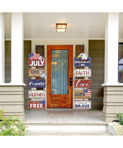 Americana 4th of July Party Banner Patriotic Party Decoration Independence Day Party Porch Sign Fourth of July Party Supplies...