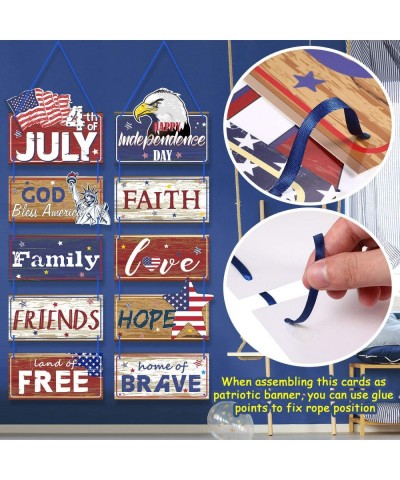 Americana 4th of July Party Banner Patriotic Party Decoration Independence Day Party Porch Sign Fourth of July Party Supplies...