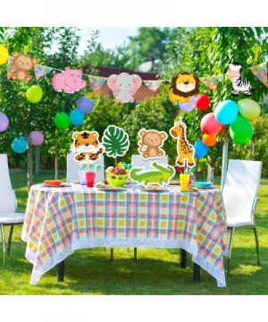 27 Pieces Jungle Themed Party Decorations- Jungle Animals Cutouts Animals Theme Party Signs Paper Cutouts for Theme Party Bir...