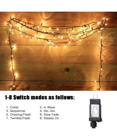 Christmas String Lights 108FT 300LEDS Indoor Outdoor Tree Lights Waterproof 8 Modes Dimmable Decorative Twinkle Fairy Lights ...