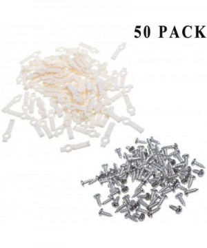 50pcs LED Light Strip Mounting Bracket Fixing Clip - One Side Fixing- Screws Included- Ideal for Non-Waterproof 10mm Width LE...
