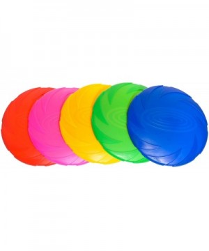 Silicone Frisbee Flying Disc Toy for Kids and Pets Flying Saucers for School- Prizes- Party Favors- Indoor Outdoor Game Color...