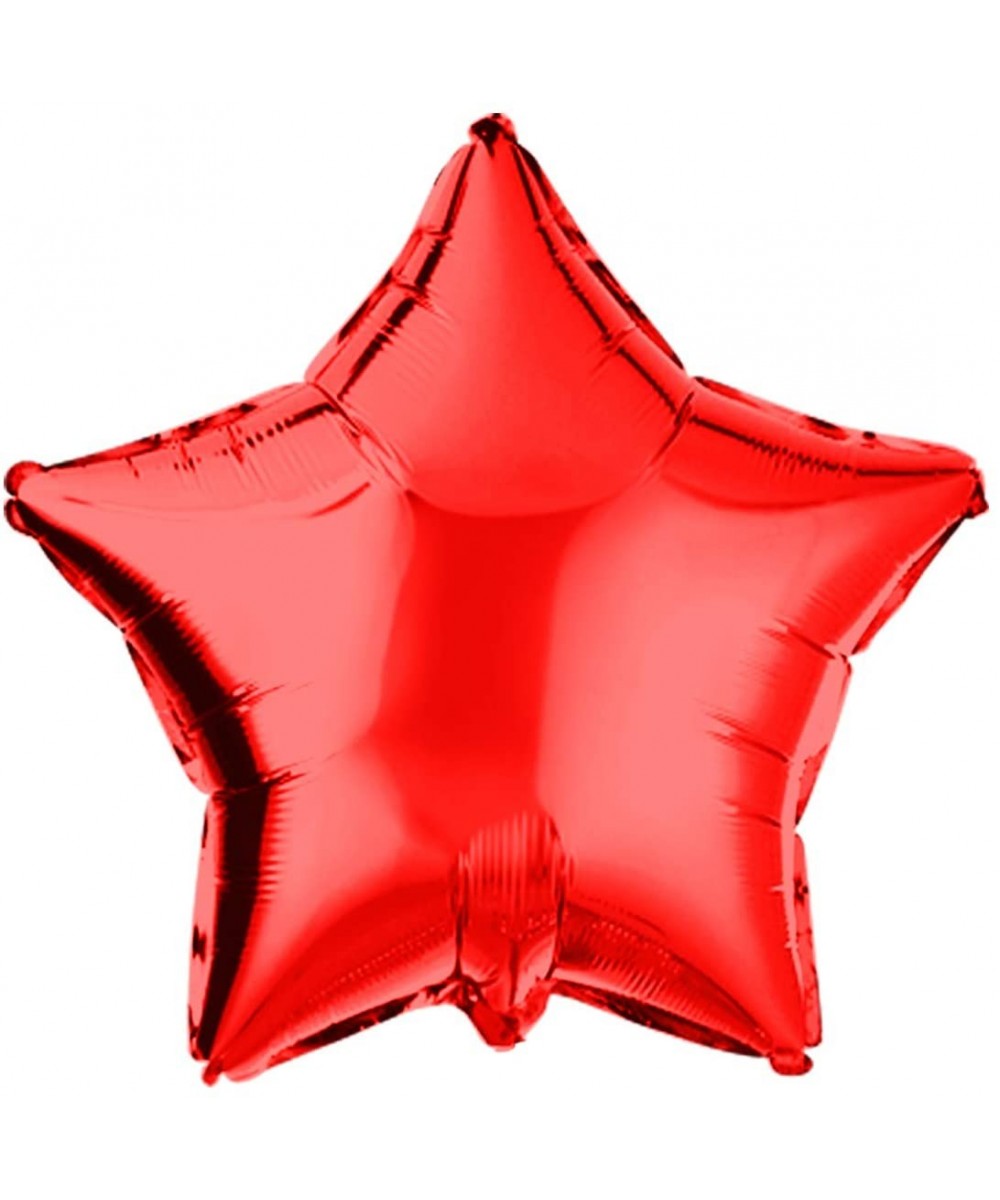 18" Red Star-Shaped Foil Balloon Mylar Helium Balloons for Wedding Baby Shower Birthday Party Decorations- Pack of 20 - Red S...