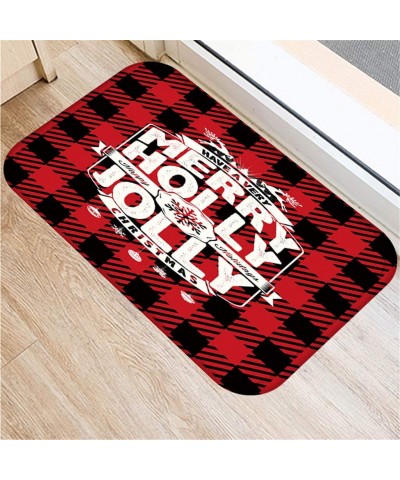 Gift Christmas Print Doormat- Xmas Kitchen Bathroom Anti-Slip Floor Mat Carpet Foot Pad Rug- Christmas Ornaments Advent Calen...