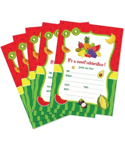Towtti Frutti Party Invitations with Envelopes (20 Count)-Towtti Frutti Fill in Invites for Christmas-New Year Eve-Baby Showe...