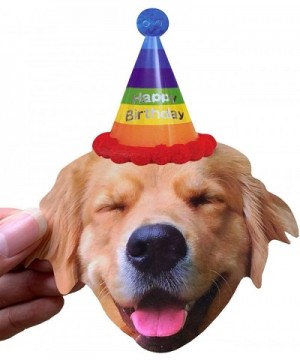 Birthday Golden Retriever Garland- Funny Dogs Face Portrait Birthday Banner- Bday Bunting Decorations - Golden Retriever Garl...