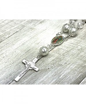 12 Pcs Our Lady of Guadalupe Baptism Favors Rosaries Pearl Beads - Recuerditos De Bautismo - with Gift Box and Bags/Recuerdos...