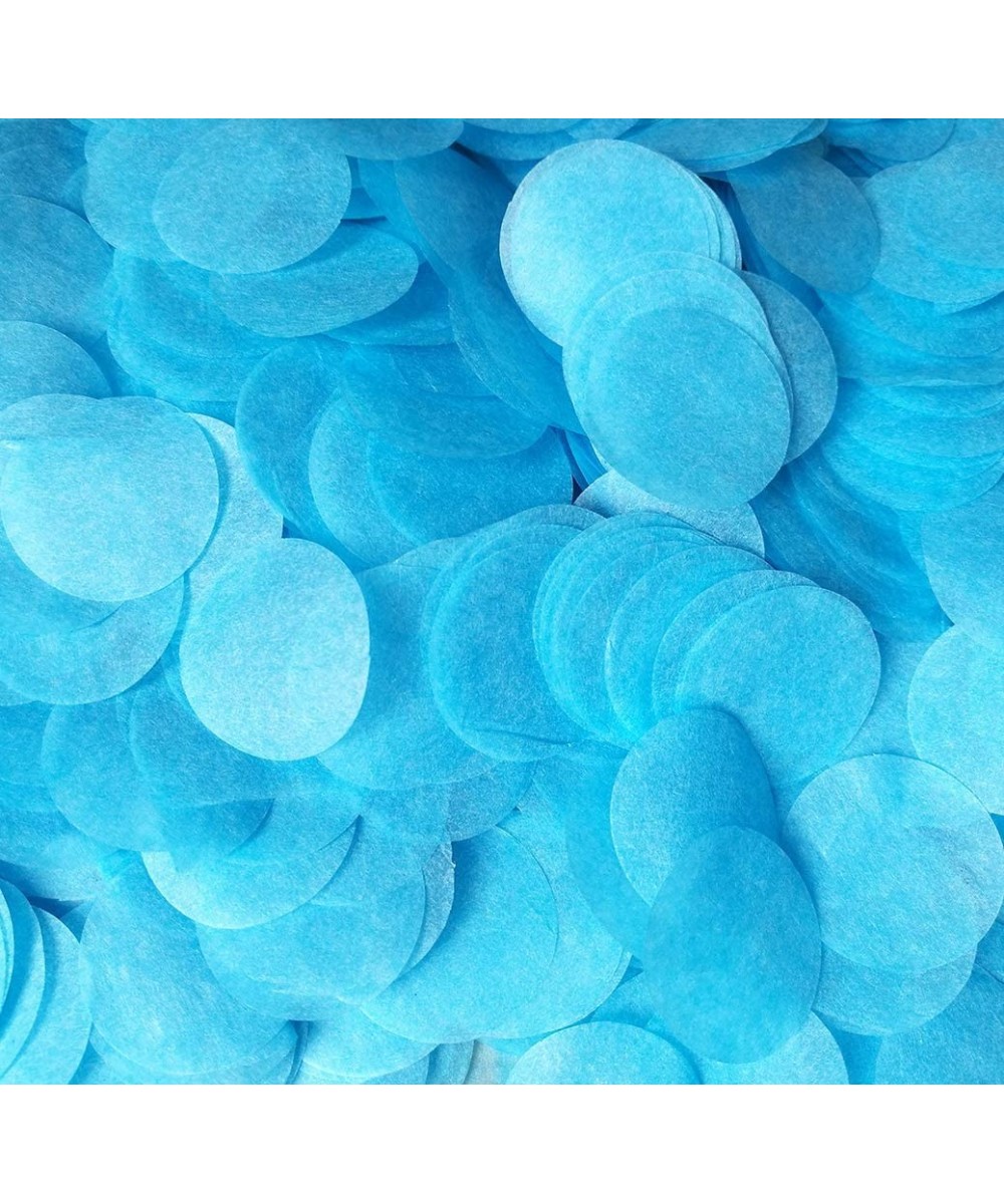 Blue Confetti 1 inch Tissue Paper Confetti Circles Filled Balloons for Wedding Birthday Party Decoration - Blue - C91992QU7KD...