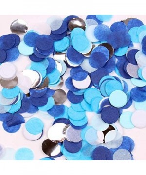 Blue Confetti 1 inch Tissue Paper Confetti Circles Filled Balloons for Wedding Birthday Party Decoration - Blue - C91992QU7KD...