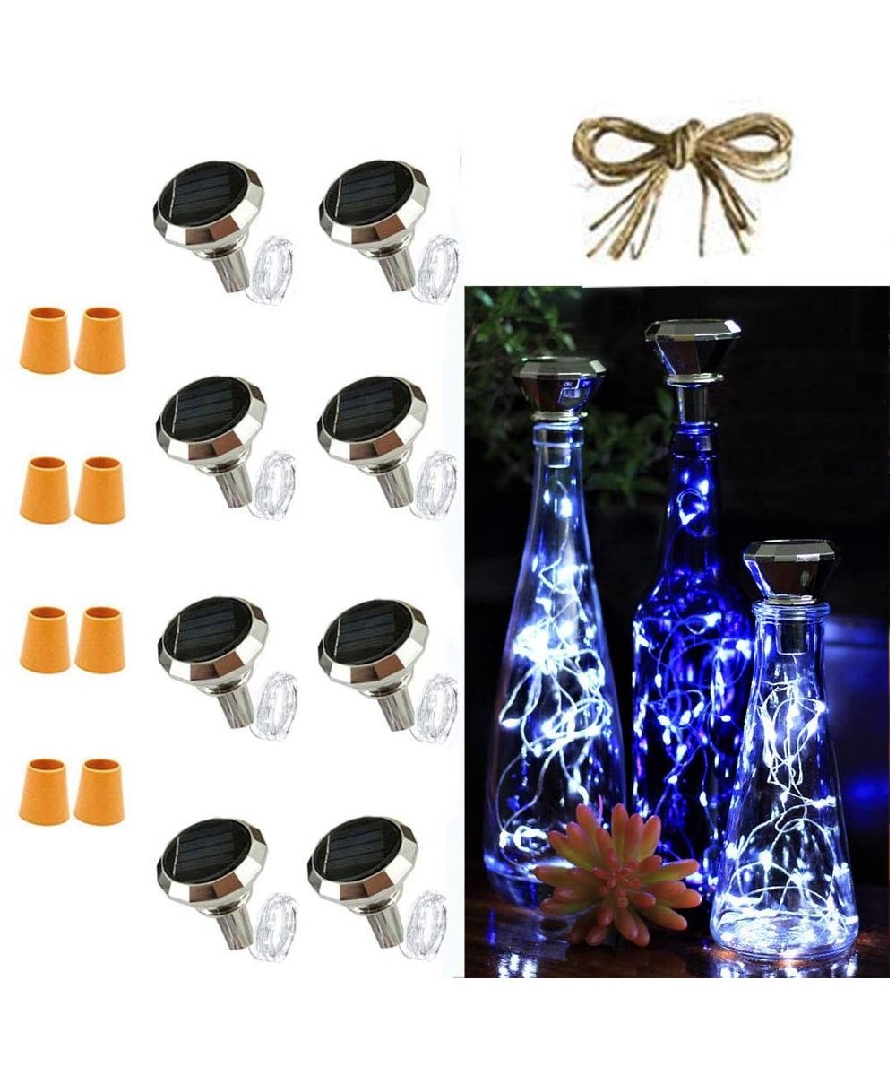 Bottle Light Solar Diamond Bottle Light 8 Pack Solar Powered Wine Bottle Lights- 20 LED Waterproof Solar Lights Bottle Outdoo...