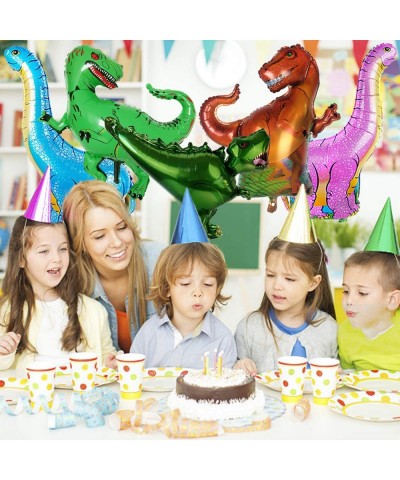 Pack of 9 Dinosaur Animal Aluminum Balloons for Birthday Party Baby Shower Decoration Kit Inflatable Party Supplies Decoratio...