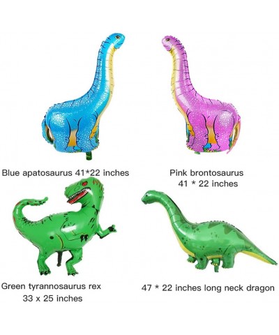 Pack of 9 Dinosaur Animal Aluminum Balloons for Birthday Party Baby Shower Decoration Kit Inflatable Party Supplies Decoratio...