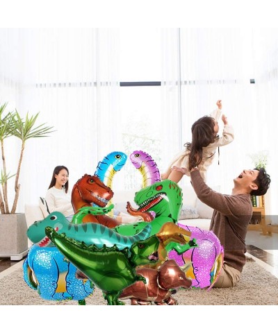 Pack of 9 Dinosaur Animal Aluminum Balloons for Birthday Party Baby Shower Decoration Kit Inflatable Party Supplies Decoratio...