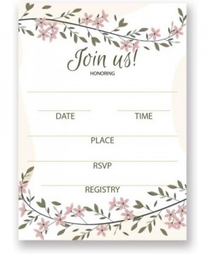 20 X bridal shower invitations with envelopes (Type 8) - Type 8 - C919DWQ5YCE $6.43 Invitations