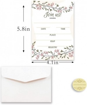 20 X bridal shower invitations with envelopes (Type 8) - Type 8 - C919DWQ5YCE $6.43 Invitations