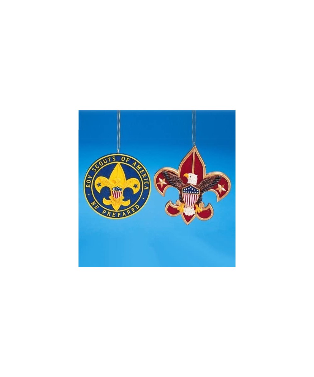 FLATBACK RESIN BOY SCOUT EMBLEM ORNAMENT - Christmas Ornament - CO112DZFRCD $11.32 Ornaments