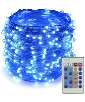 Dimmable LED String Lights-100Ft 300 LEDs Silver Wire Starry String Lights with Remote Control and Adapter for Seasonal Decor...