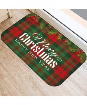 Gift Christmas Print Doormat- Xmas Kitchen Bathroom Anti-Slip Floor Mat Carpet Foot Pad Rug- Christmas Ornaments Advent Calen...