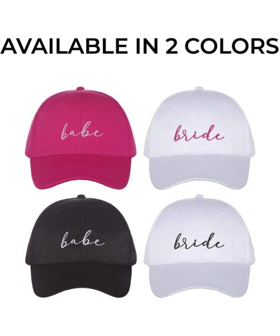 Bride Tribe Hats I 6 Pack I 1 Bride Hat 5 Babe Hats I Bachelorette Hats Pink - Pink - CO193YHTSTU $23.67 Hats