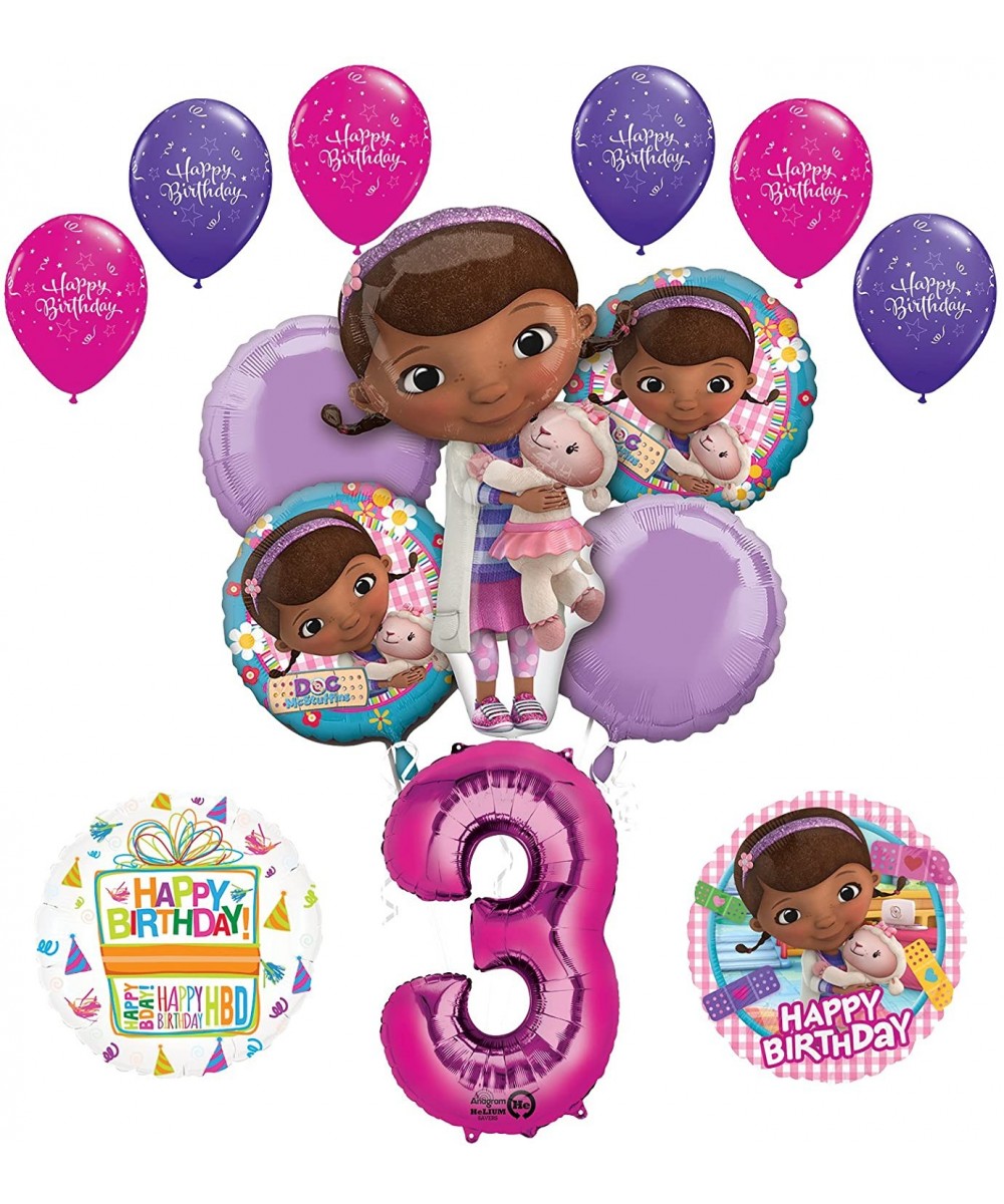 Doc McStuffins 3rd Birthday Party Supplies and Balloon Bouquet Decorations - CU189EAL5U3 $22.64 Balloons