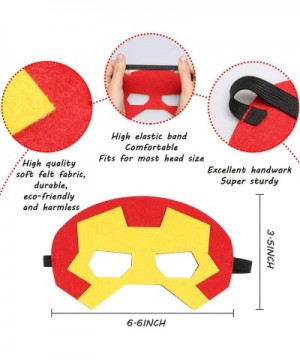 60 Packs Superhero Party Favors - 36 Pcs Superhero Slap Bracelets- 12 Pcs Felt Masks- 12 Sheets of Stickers- Avengers Superhe...