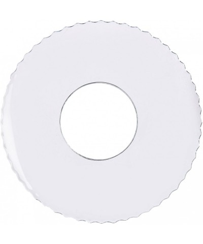 Candle Bobeches- Box of 12- Clear Glass with Serrated Rim - Serrated Rim- Clear - CY113MHRM0V $16.83 Garlands