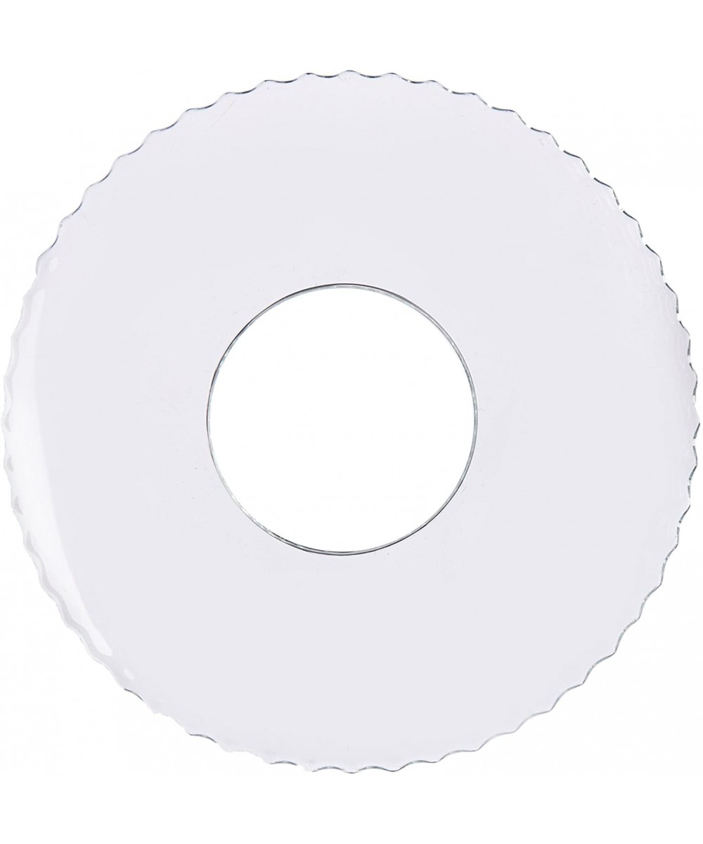 Candle Bobeches- Box of 12- Clear Glass with Serrated Rim - Serrated Rim- Clear - CY113MHRM0V $16.83 Garlands
