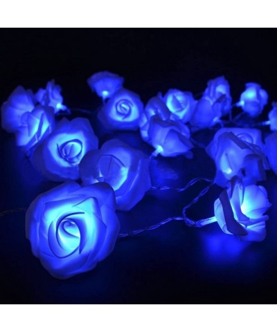 20 Led Battery Operated String Premium Romantic Flower Rose Fairy Light Lamp Outdoor for Valentine's Day- Wedding- Room- Gard...