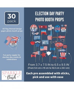 Election Day Party Photo Booth Prop Kit (30 Pieces) - CH18AA3U2YH $6.66 Photobooth Props