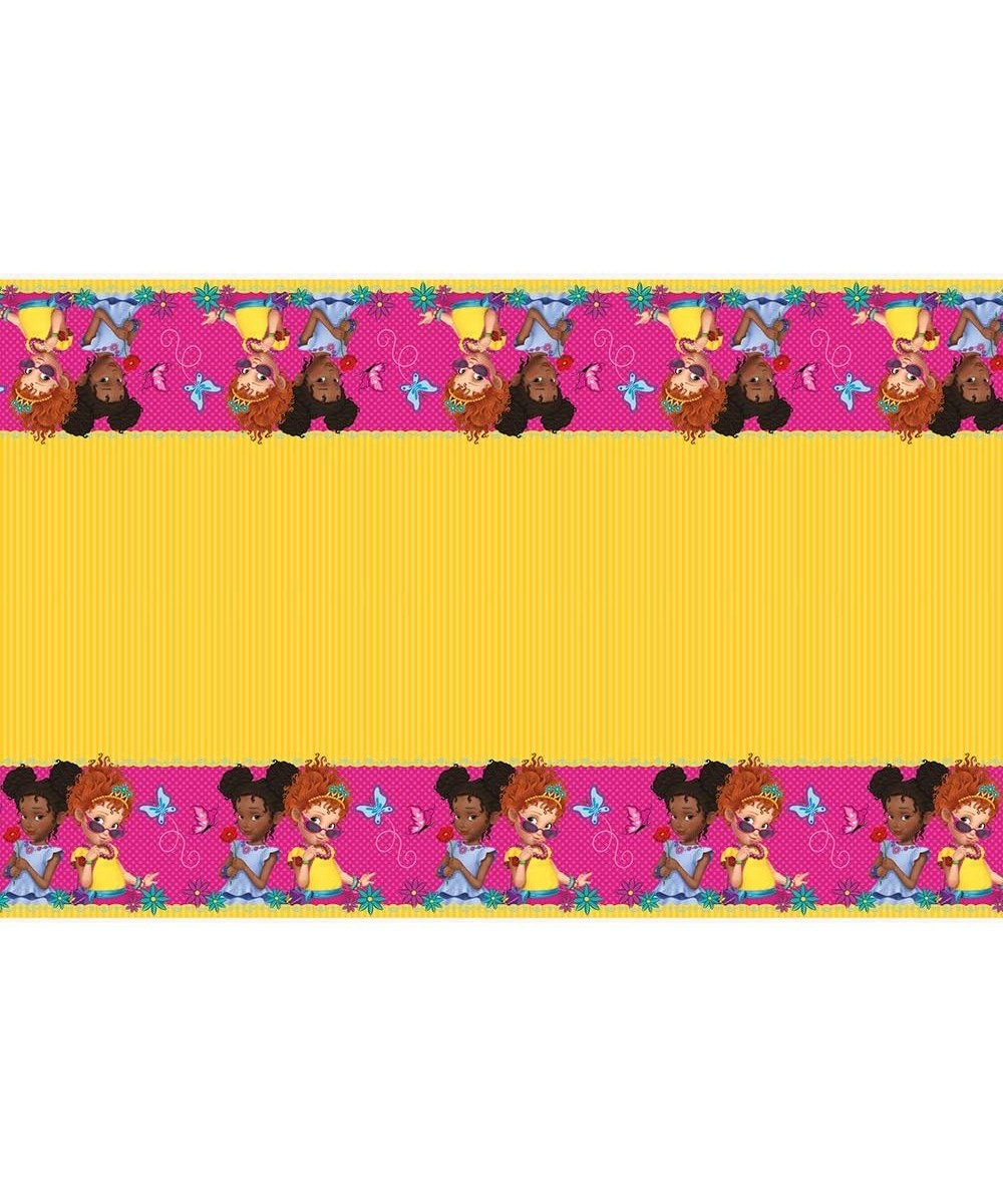 Disney Fancy Nancy Table Cover - Pink/Yellow/Multicolor - CQ18QQQGL4N $6.75 Tablecovers