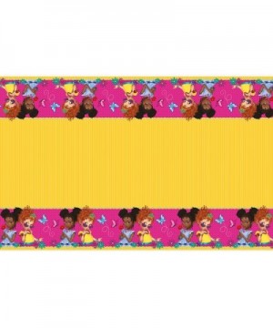 Disney Fancy Nancy Table Cover - Pink/Yellow/Multicolor - CQ18QQQGL4N $6.75 Tablecovers