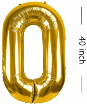 40 Inch Gold 3 0 Number Balloons Giant Jumbo Number 30 Foil Mylar Balloons for 30th Birthday Party Supplies 30 Anniversary Ev...