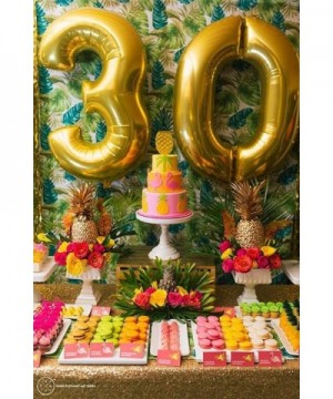 40 Inch Gold 3 0 Number Balloons Giant Jumbo Number 30 Foil Mylar Balloons for 30th Birthday Party Supplies 30 Anniversary Ev...