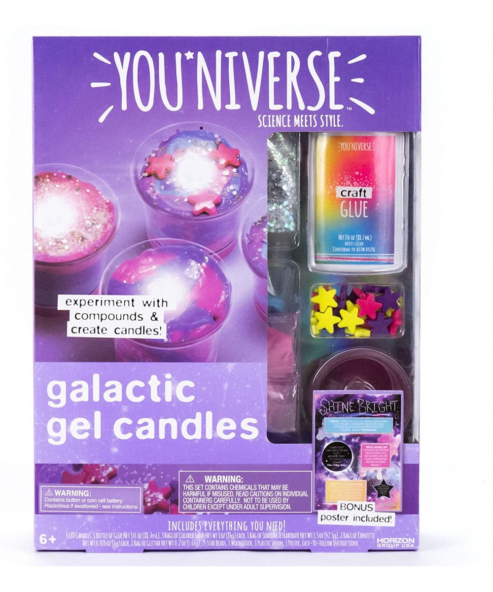YouNiverse Galactic Gel Candles by Horizon Group Usa- DIY Girl STEM Science Kit- Make Your Own Starry Gooey Gel Slime Candles...