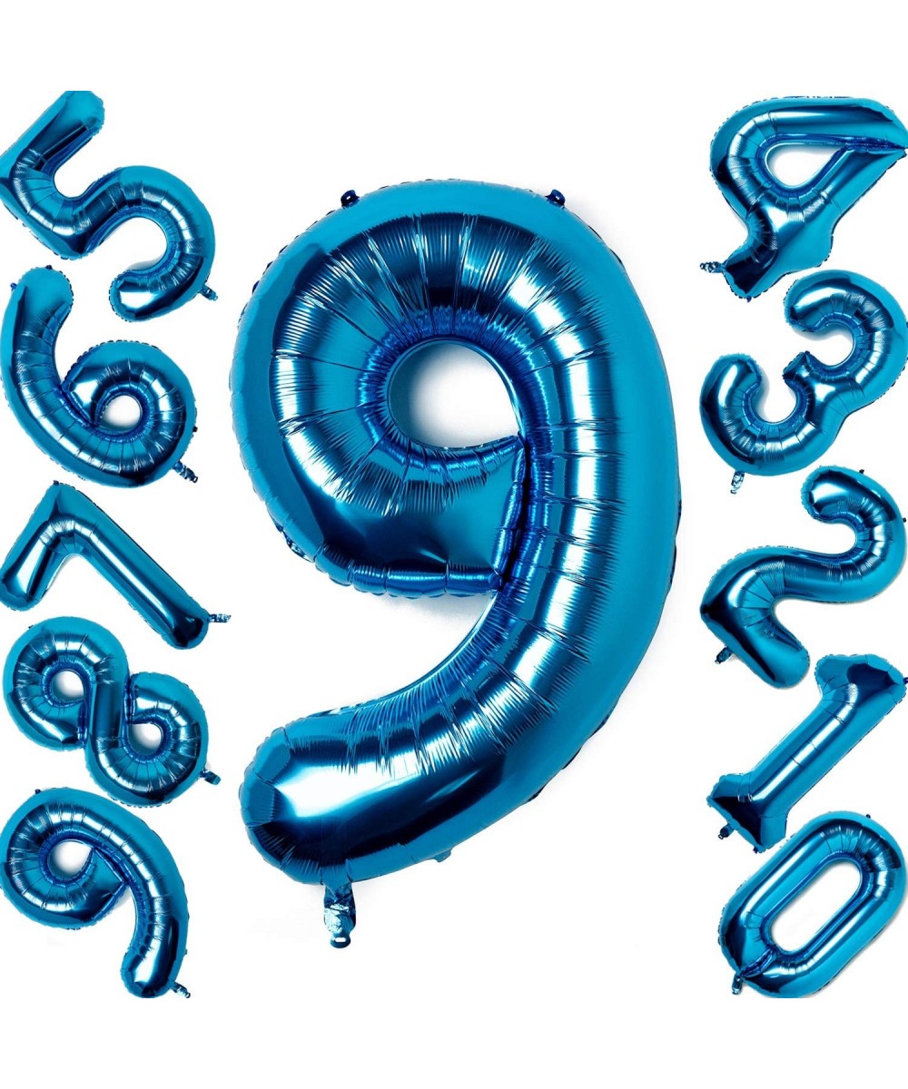 40 inches Number Balloons Blue Number Helium Foil Birthday Party Decorations Digit Balloons - Blue Number 9 - CC18WE0M0WC $5....