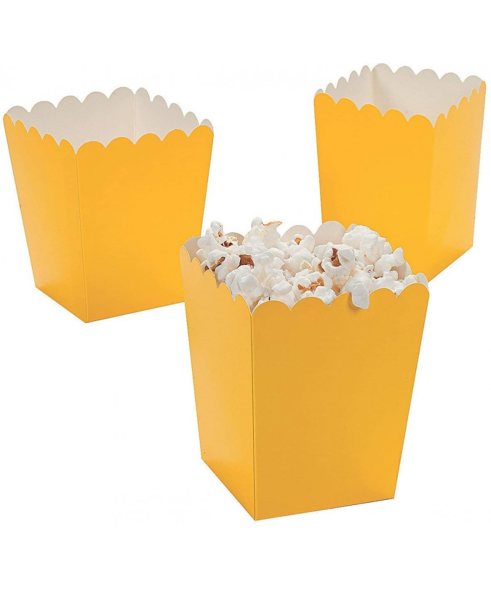 Mini Popcorn Boxes - Yellow - Teacher Resources & Birthday Supplies by Oriental Trading Company - C712NB1H9VL $7.90 Favors