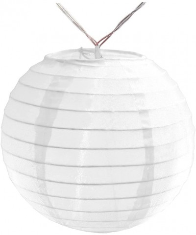 10 Count Battery Operated String Light with 6" Nylon Lanterns- White - White - CM180GXUC30 $19.70 Indoor String Lights