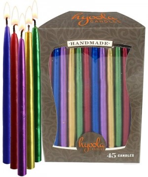 Multicolor Metallic Birthday Candles - 45 Pack - Dripless Decorating Candle for Centerpiece Holders- Cakes and Parties - Eleg...