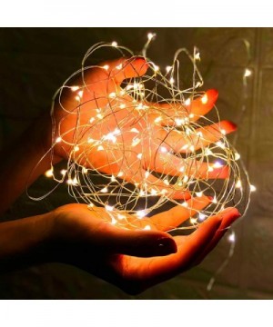 10ft 16 Pack Fairy Lights- 30 LEDs Waterproof Outdoor Copper Wire String Lights- Battery Operated (Included) Firefly Starry L...